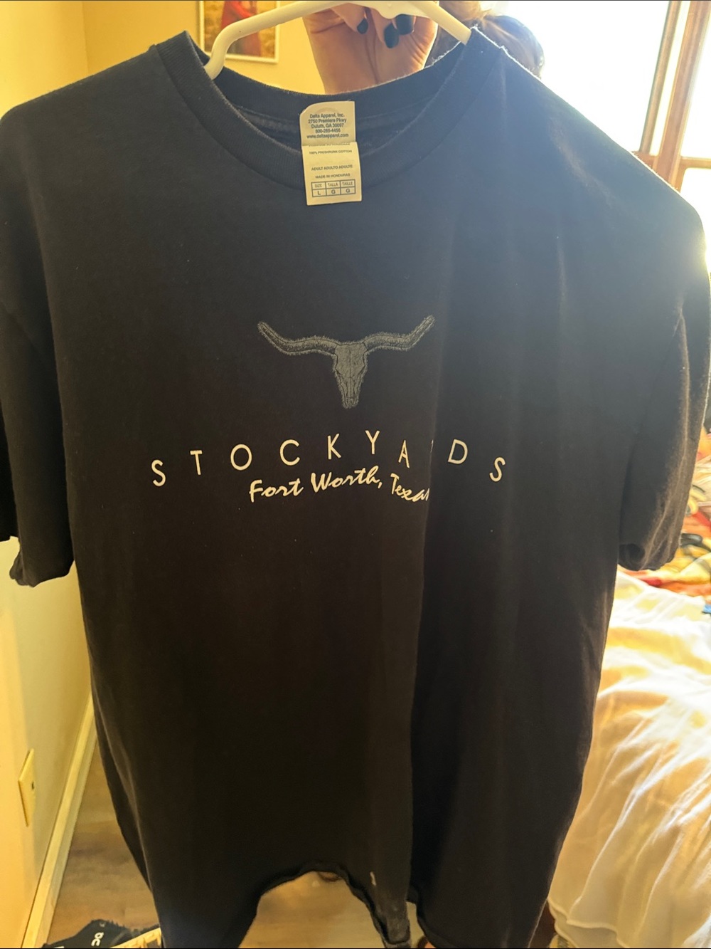 Delta Black 'Stockyards Fort Worth' Graphic Tee